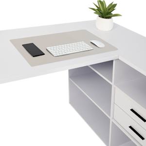 Tapis de bureau antidérapant gris 35 po x 16 7/8 po