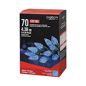 Jeu de 70 lumières DEL C6 Bleu