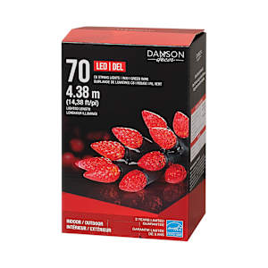 Jeu de 70 lumières DEL C6 Rouge