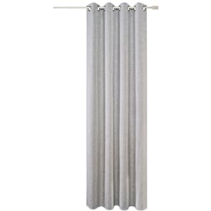VERTUO Semi-Opaque Grommet Curtains Grey 54 in. x 84 in. Pkg/2