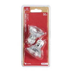 MR16 (GU10) Halogen Reflector Light Bulbs 50 W Pkg/2