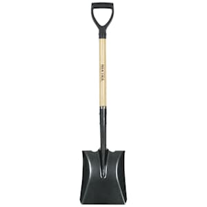 NEKTRA Square steel shovel with wood handle 41 in.