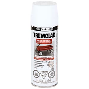 Tremclad Anti-Rust White Semi-Gloss Paint - 340 g
