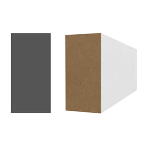 Rectangle en fibre de bois 3/4 po x 1 1/2 po x 8 pi