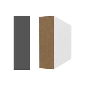 Rectangle en fibre de bois 3/4 po x 2 1/2 po x 8 pi