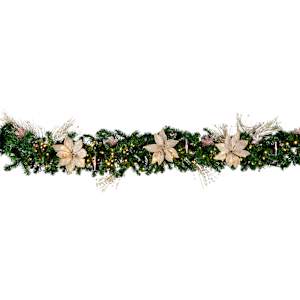 Fireplace Christmas Garland 9 ft.