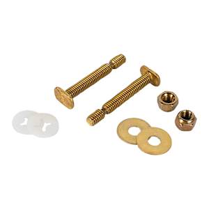Boulons de toilette laiton 5/16 po x 2 1/4 po Pqt/2