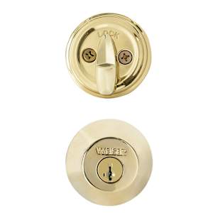 Keyed Deadbolt Lock Brass
