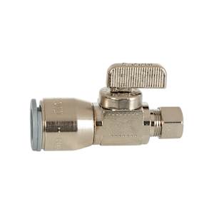 Straight Valve 1/2 in. Quick Connect x 3/8 in. Compression