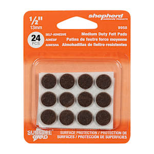 Surface Gard Felt Pads 1/2 in. Pkg/24