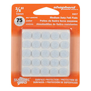 Surface Gard Felt Pads - 3/8 in. Pkg/75
