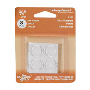 Surface Guard Vinyl Pads 3/4 in. Pkg/8