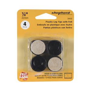 Embouts de plastique 7/8 po Pqt/4