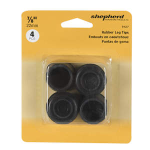 Rubber Leg Tips 7/8 in. Pkg/4