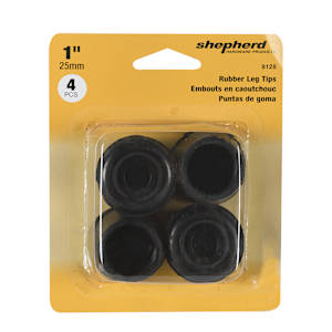 Rubber Leg Tips 1 in. Pkg/4