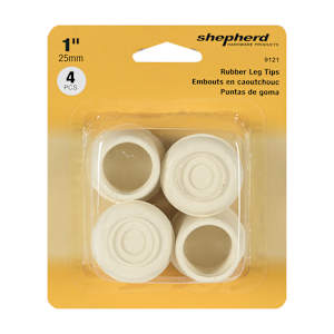 Rubber Leg Tips 1 in. Pkg/4
