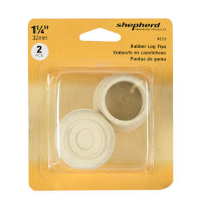 Rubber Leg Tips -1-1/4 in. Pkg/2