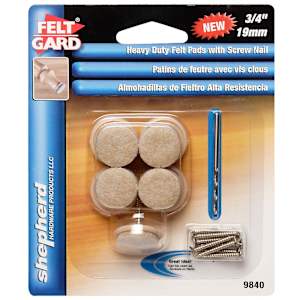 Felt Gard Felt Pads 3/4 in. Pkg/8