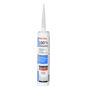 NEKTRA 100% Silicone Sealant Kitchen & Bathroom Clear