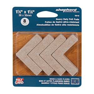 Felt Gard Corner Felt Pads 1 1/2 in. Pkg/8