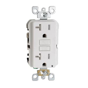 Secure GFCI Electrical Outlet Decora 20 A with Plate