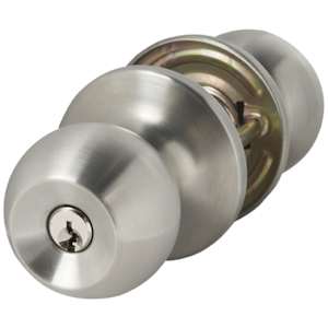 Keyed Entry Door Knob Stainless Steel