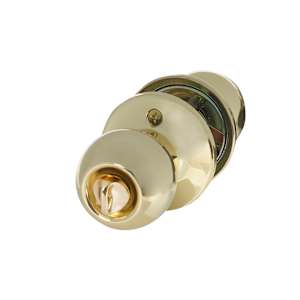Keyed Entry Door Knob Brass