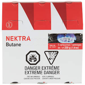 Bouteilles de butane 220 g Pqt/3