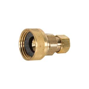 Adaptateur lave-vaisselle 3/4 po boyau x 3/8 compression