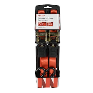 NEKTRA Ratchet Straps 1 in. x 15 ft. Pkg/2