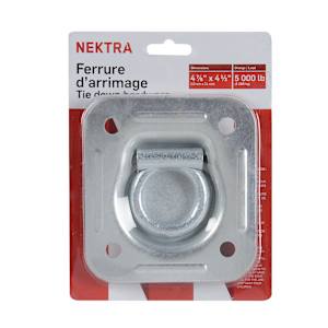 NEKTRA Tie-Down Hardware 4 3/4 in. X 4 3/8 in.