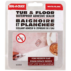 Tub and Wall Adhesive Sealer 1 1/4 in. x 5.6 ft.