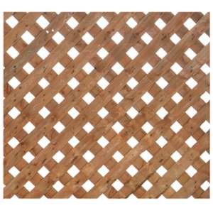 Brown Treated Wood Privacy Plus Lattice 4 ft. x 8 ft.
