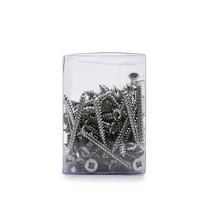Stainless Steel Flat Head Metal Screws 1 1/2 in. n° 8 Pkg/100