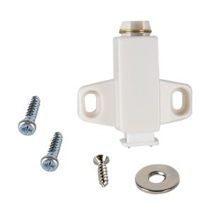 Plastic Single Automatic  Magnetic Latch White