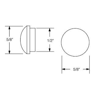 Wooden Screw Plugs 5/8 in. Maple Pkg/25