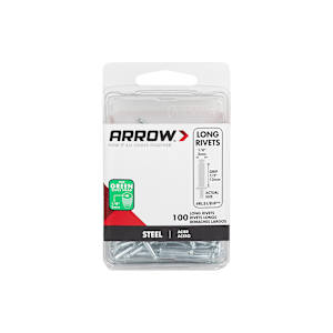 Long Steel Rivets 1/8 in. Pkg/100