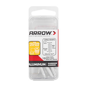Long Aluminum Rivets 3/16 in. Pkg/12