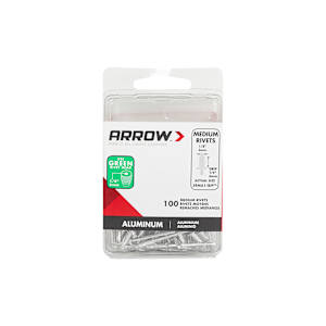 Rivets d'aluminium moyens 1/8 po Pqt/100