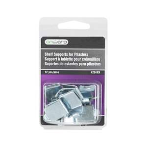Track Mount Shelf Clips Pkg/12
