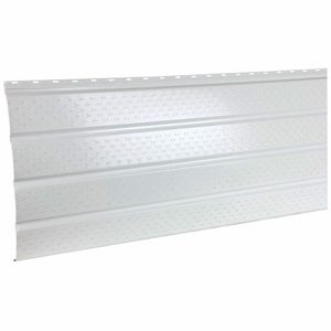 White Aluminum Ventilated Soffit 16 in. x 12 ft. Heavy Gauge