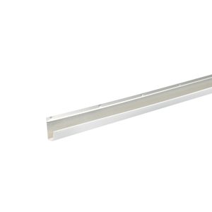White Aluminum J Soffit Moulding 1/2 in. x 12 ft.