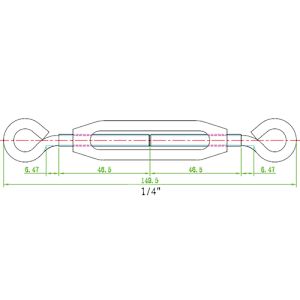 Turnbuckle 7-3/4 in.