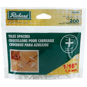 Espaceurs pour la céramique 1/16 po A. RICHARD