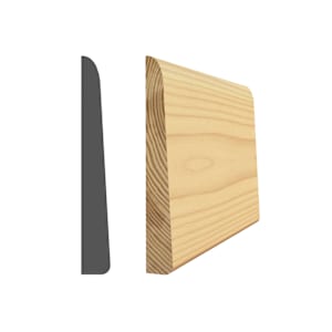Plain Clear Jointed Pine Case Moulding 3/8 in. x 2 1/2 in. x 7 ft.