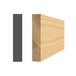Clear Jointed Pine Rectangle 5/16 in. x 1 5/8 in. x 8 ft.