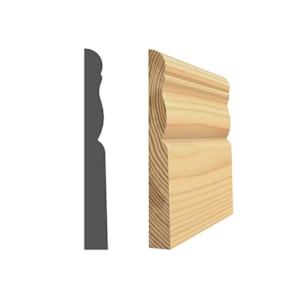 Colonial Clear Jointed Pine Baseboard 7/16 in. x 3 1/2 in. x 8 ft.