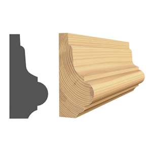 Solid Clear Pine Chair Rail 3/4 in. x 1 5/8 in. x 8 ft.