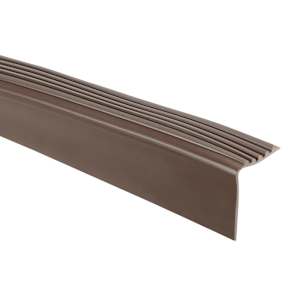 Vinyl Stair Nosing Brown 2 in. Bulk