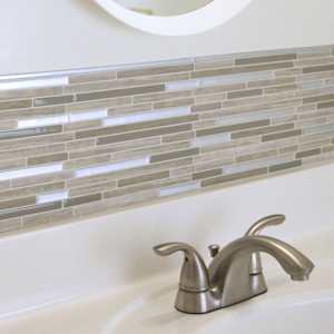 Smart Edge Brillo Peel&Stick Tile Border 18 in. Pkg/4